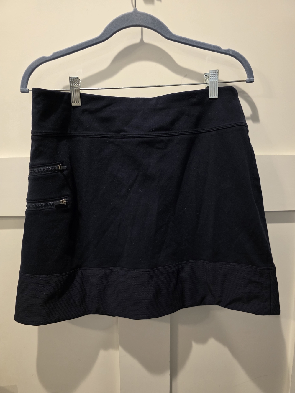 Athleta Tee Time Skort Navy Women's Medium Zipper Pockets